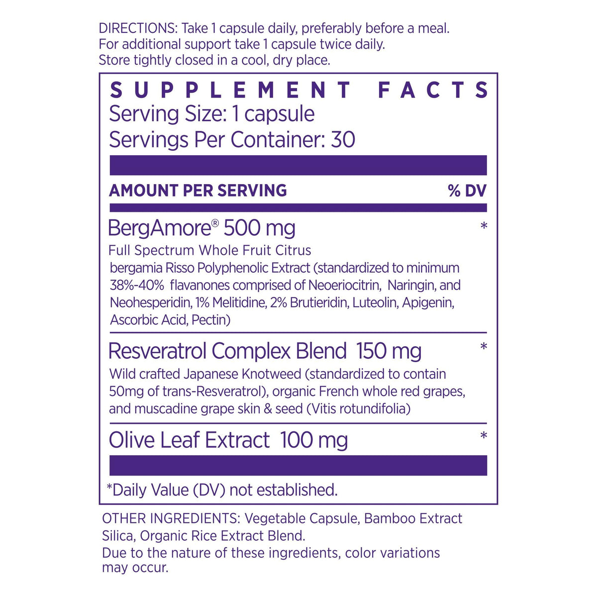 NAOMI Italian Citrus Bergamot 500mg + Resveratrol, Award-Winning Cardiologist Dvlpd, Supports Normal Cholesterol & Healthy Cellular Function, 7 Key Polyphenols - PrimeBioHealth - canada supplements