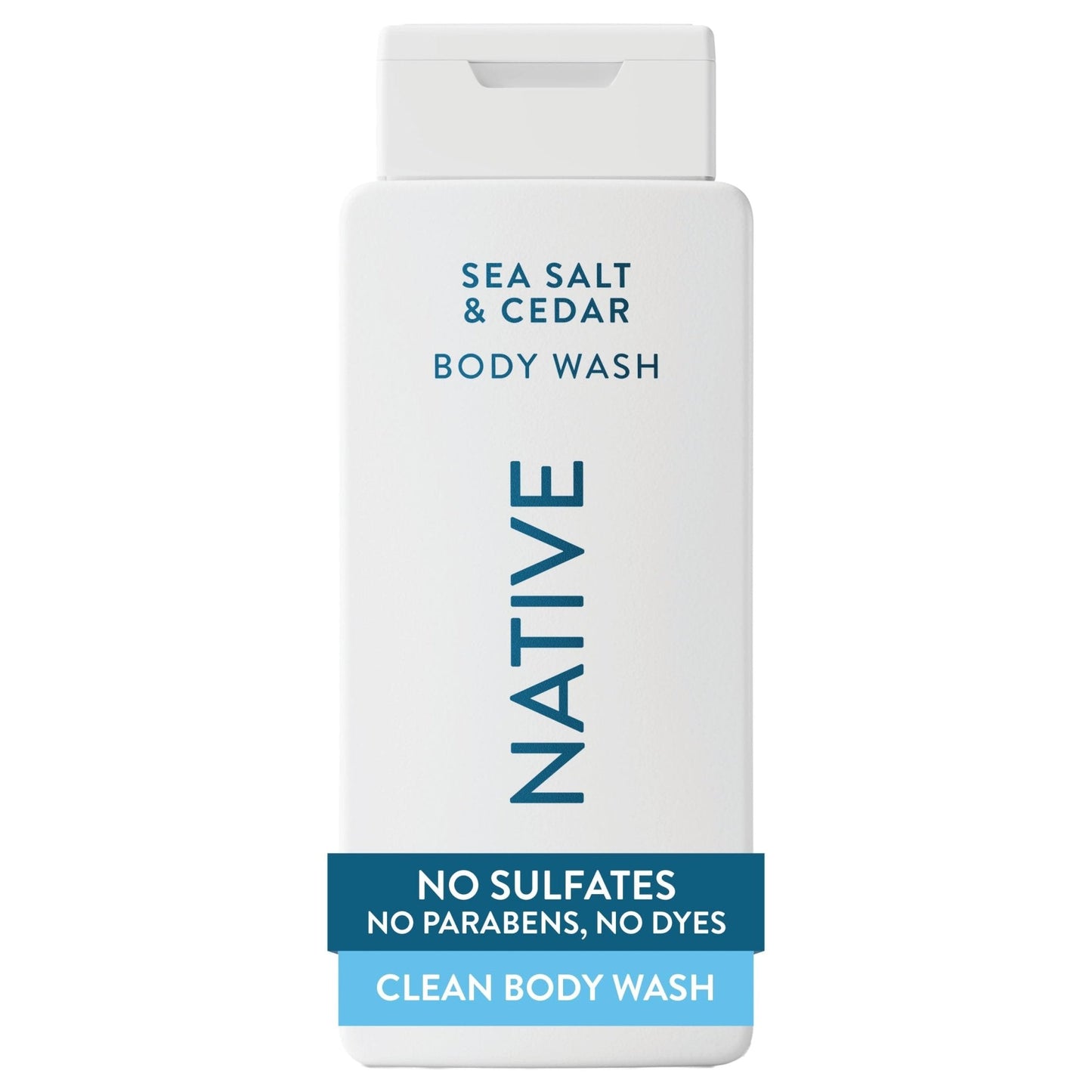 Native Body Wash Contains Naturally Derived Ingredients | For Women & Men, Sulfate, Paraben, & Dye Free Leaving Skin Soft and Hydrated | Sea Salt & Cedar 18 oz - PrimeBioHealth - canada supplements