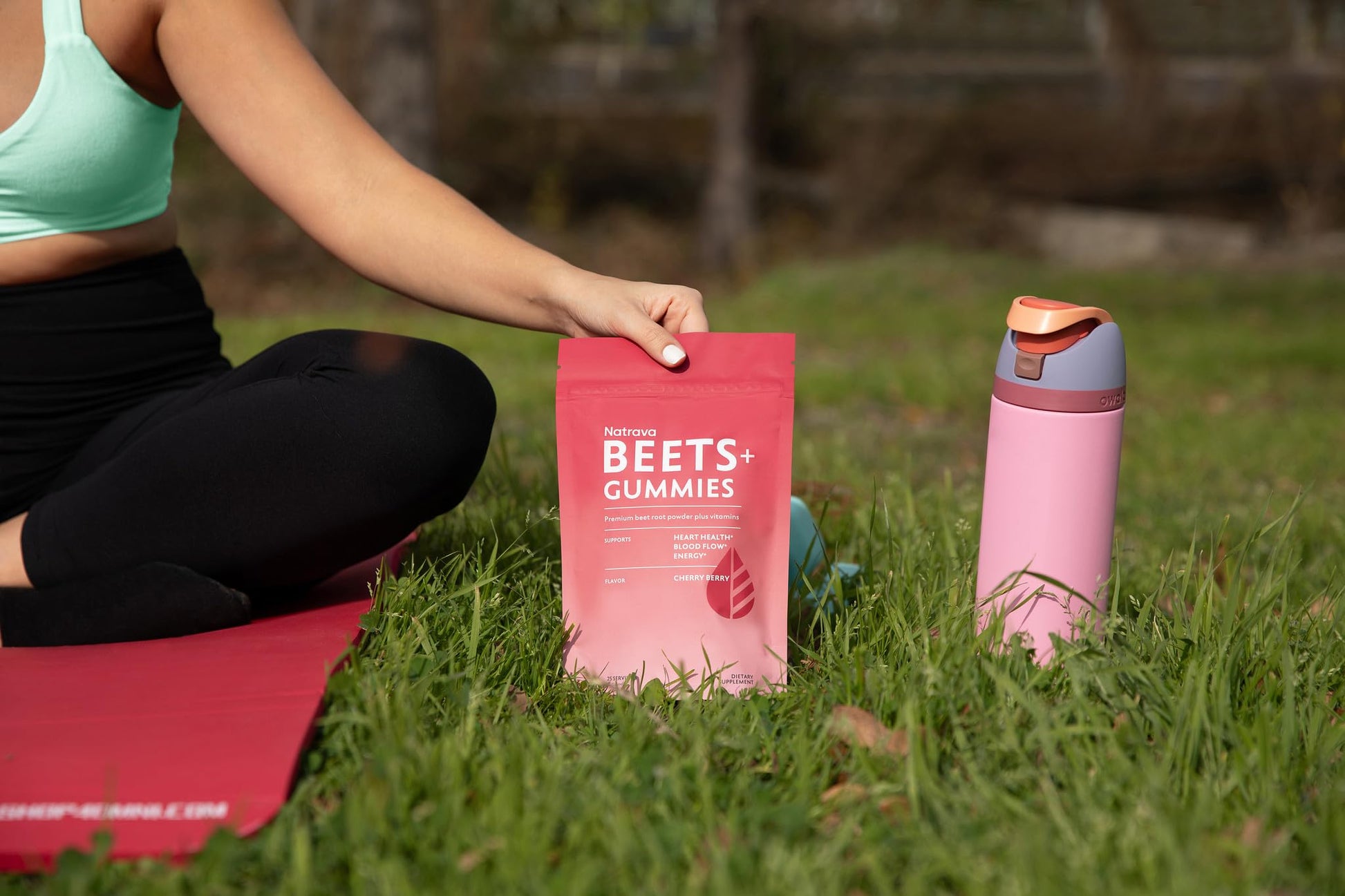 Natrava Beets+ Gummies - Premium Beet Root Powder, Grape Seed Extract and Vitamin C - Supports Healthy Blood Pressure and Heart Health - Low Sugar Nitric Oxide and Circulation Supplement - 50 Gummies - PrimeBioHealth - canada supplements