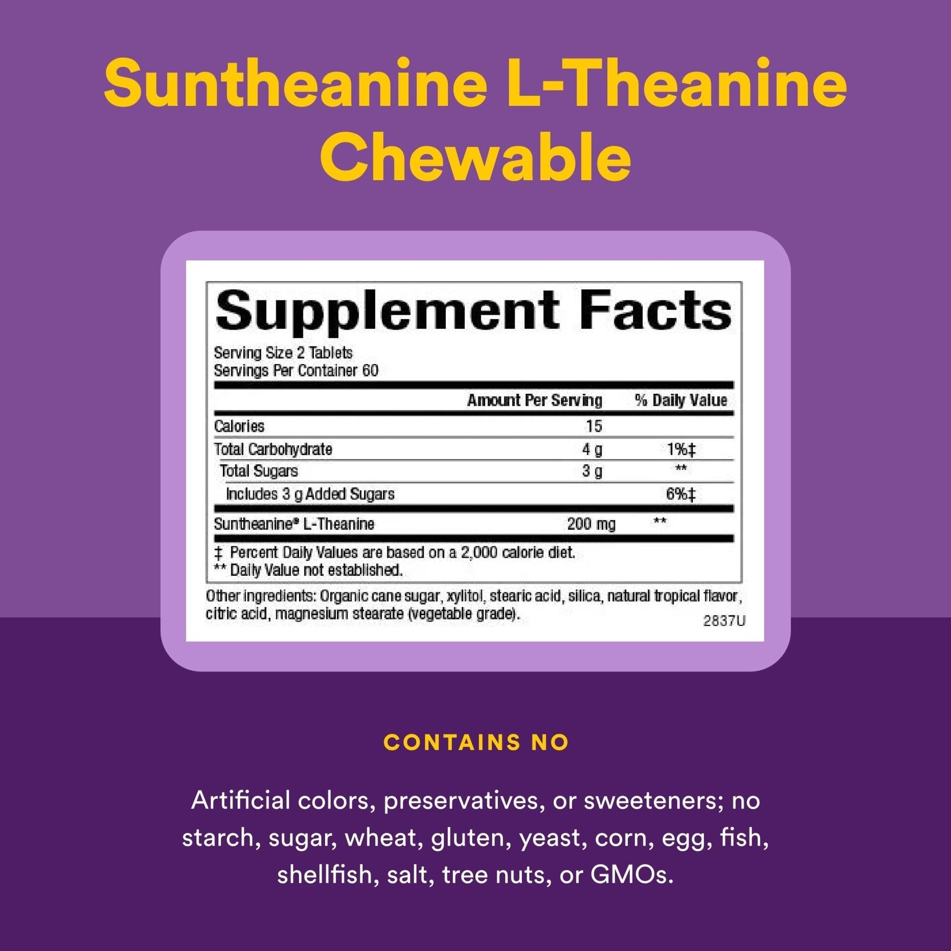 Natural Factors Suntheanine L-Theanine 100 mg - Health Supplement for Calm Outlook - L-Theanine Supplement Supports Relaxing Sleep & Aids Against Drowsiness - PrimeBioHealth - canada supplements