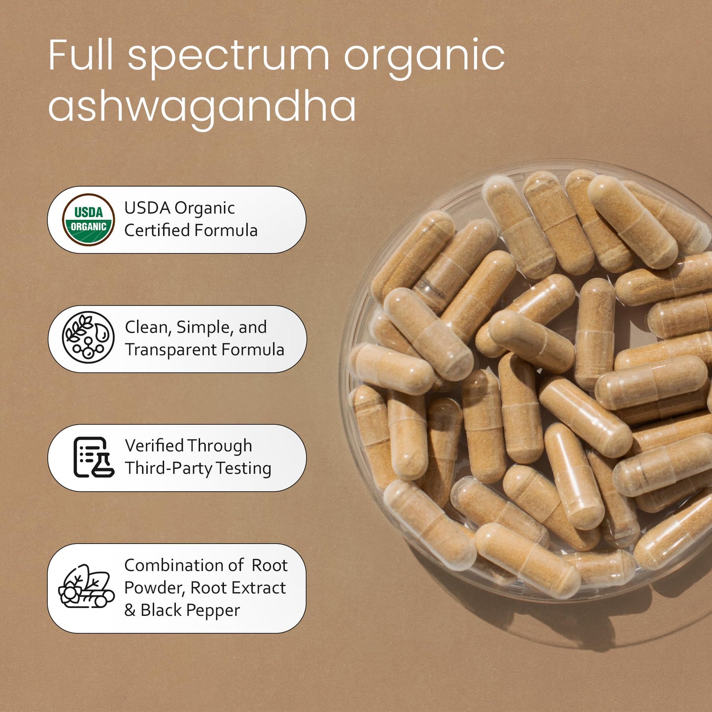 NaturaLife Labs Organic Ashwagandha 2100 mg per Serving – Herbal Supplement Root Powder & Extract – 100 Capsules – Vegan, Non-GMO, Gluten-Free - PrimeBioHealth - canada supplements