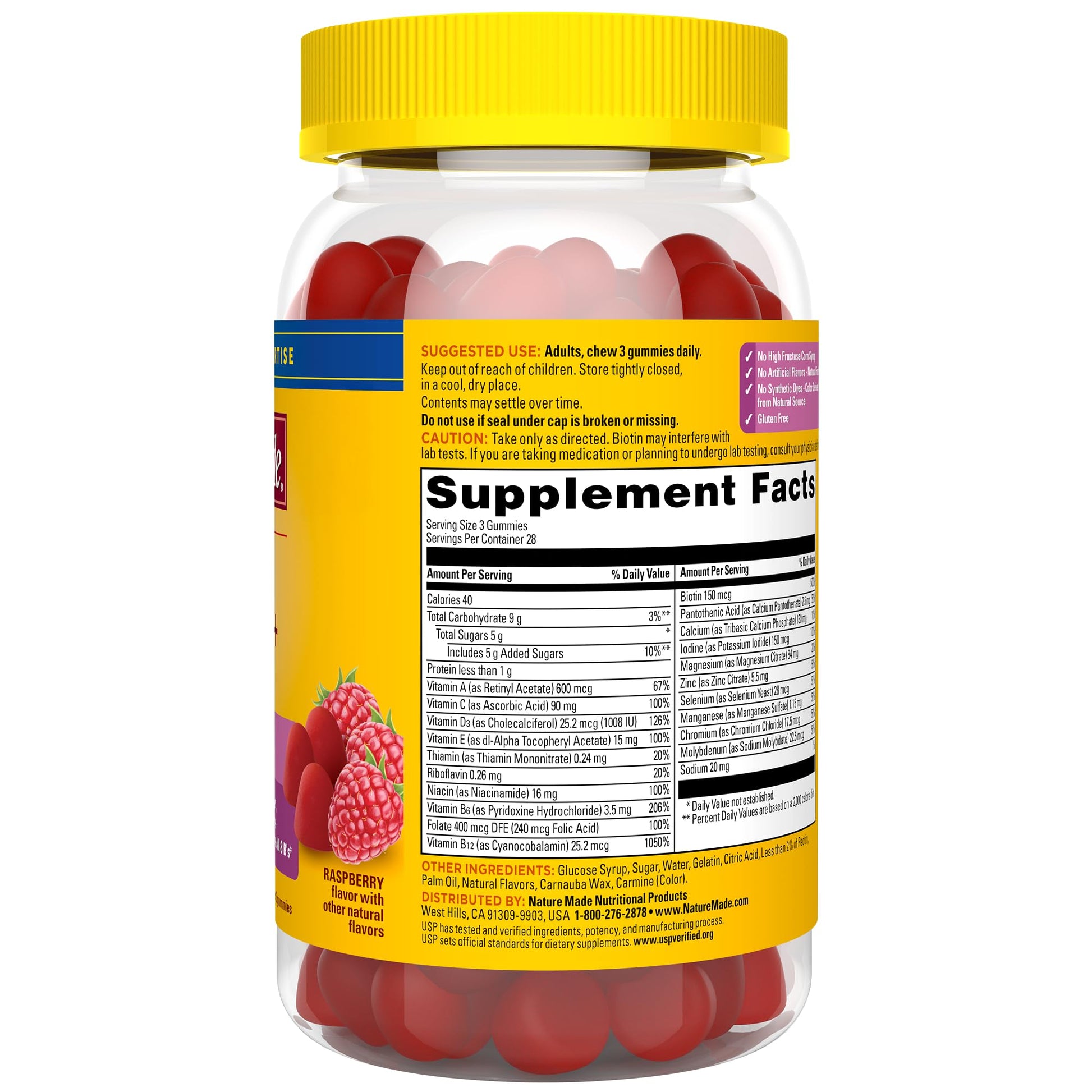 Nature Made Advanced Multivitamin Gummies 50 + for Her, Womens Multivitamins Gummies with Magnesium Citrate, Vitamin D3, Zinc - PrimeBioHealth - canada supplements