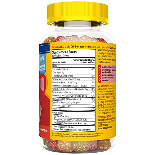 Nature Made Kids First Multivitamin with Omega-3, Kids Gummy Multivitamins with Vitamins and Minerals for Nutritional Support, 70 Gummies - PrimeBioHealth - canada supplements