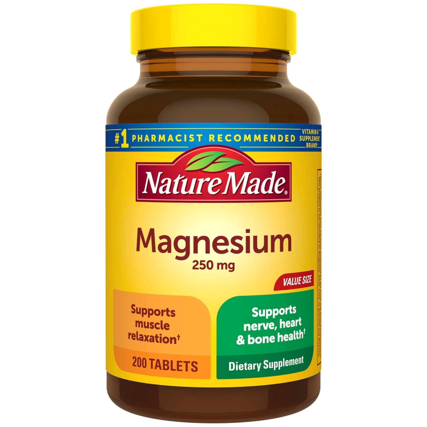 Nature Made Magnesium Oxide 250 mg, Magnesium Supplements for Men and Women, Support for Muscle, Heart - PrimeBioHealth - canada supplements