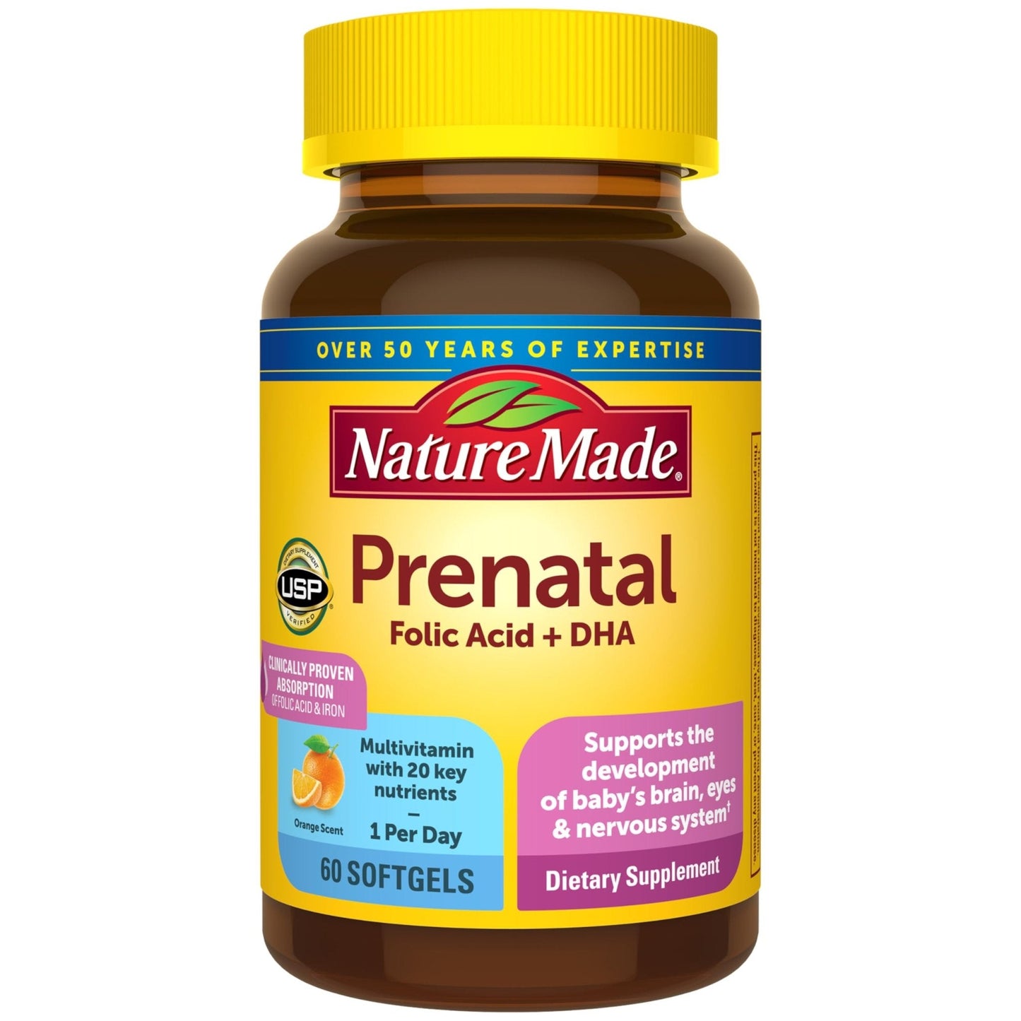 Nature Made Prenatal Vitamins for Women with Folic Acid + DHA, Prenatal Vitamin and Mineral Supplement for Daily Nutritional Support - PrimeBioHealth - canada supplements