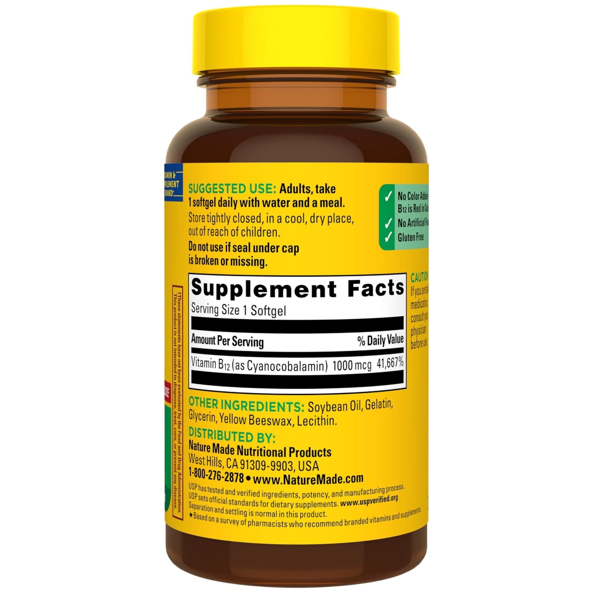 Nature Made Vitamin B12 1000 mcg, Dietary Supplement for Energy Metabolism Support, B12 Vitamins 1000 mcg, 150 Softgels, 150 Day Supply - PrimeBioHealth - canada supplements