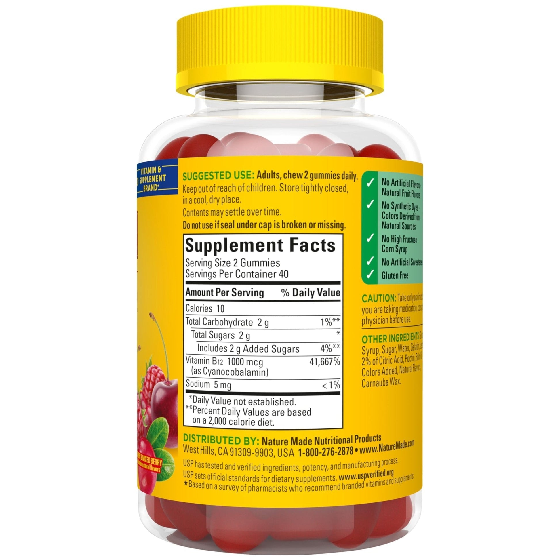 Nature Made Vitamin B12 Gummies 1000 mcg per serving, Dietary Supplement for Energy Metabolism Support, B12 Vitamins - PrimeBioHealth - canada supplements