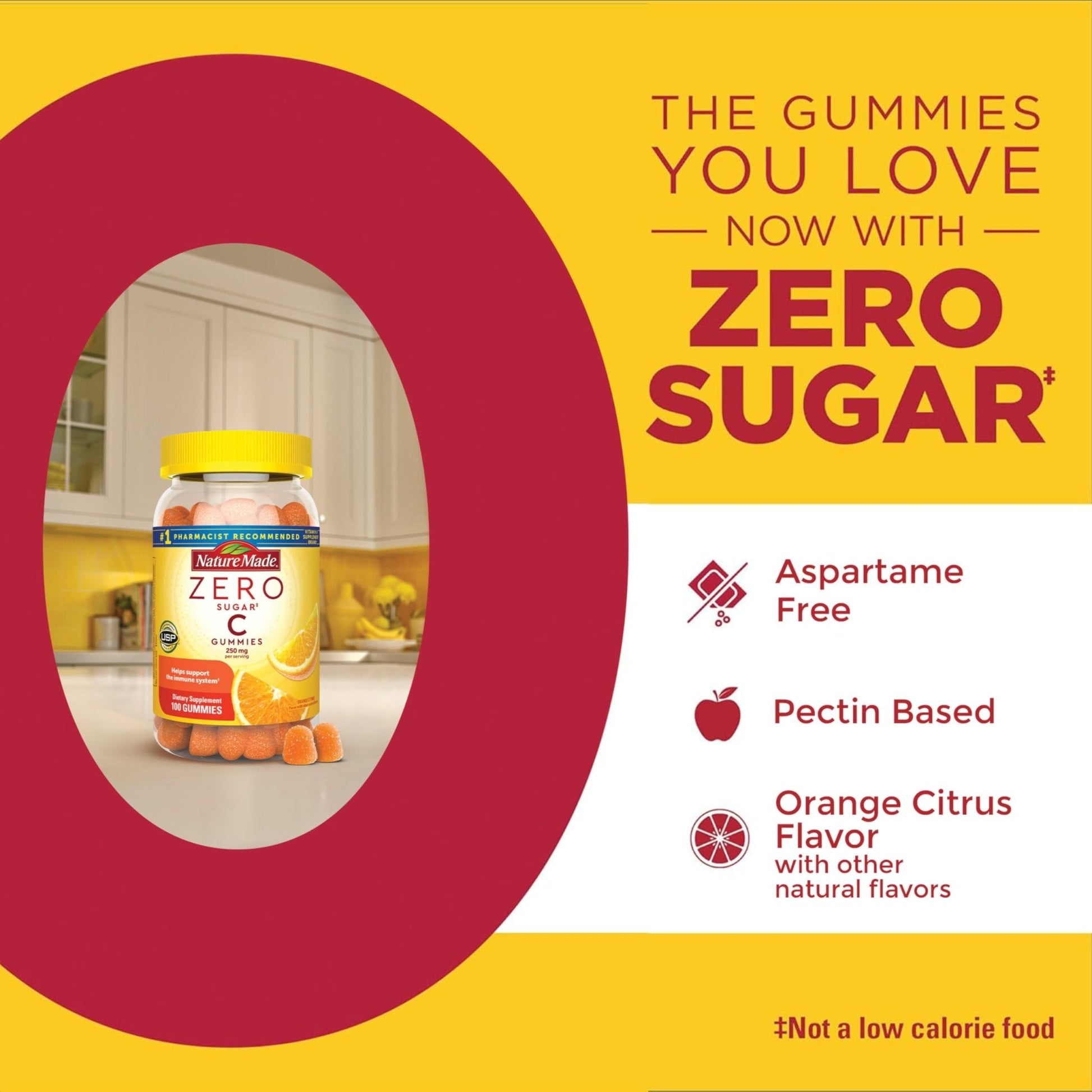 Nature Made Zero Sugar Vitamin C Gummies 250 mg Per Serving, Immune & Antioxidant Support, Aspartame Free - PrimeBioHealth - canada supplements