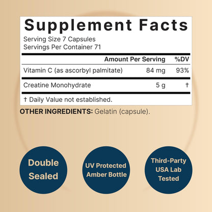 NatureBell Creatine Monohydrate Capsules 5,000mg Per Serving, 500 Count | Micronized, Unflavored Creatine Pills | Pre-Workout & Muscle Strength Support - PrimeBioHealth - canada supplements