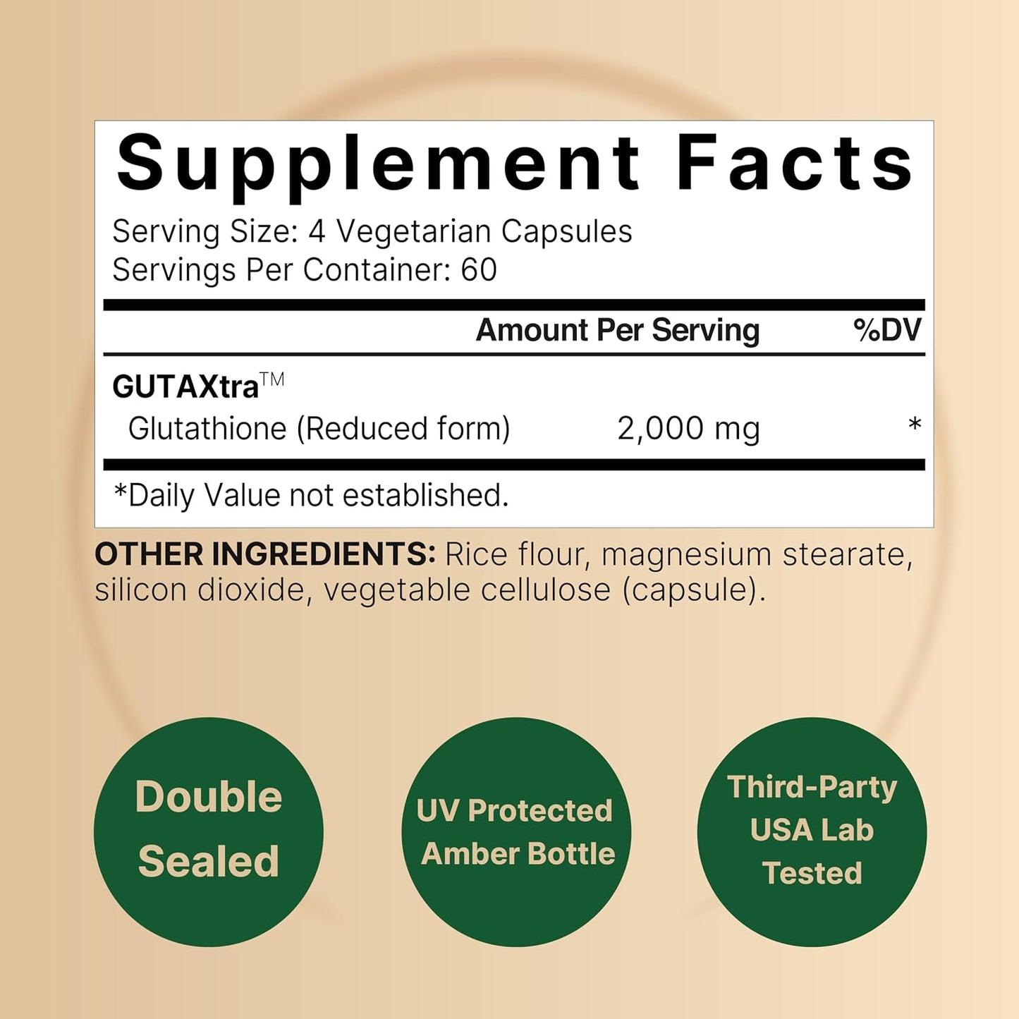 NatureBell Glutathione Supplement 2,000mg Per Serving, 240 Veggie Capsules | 98%+ Purity Verified, Bioavailable Reduced Glutathione Pills, Active Form, Master Antioxidant – Vegan Friendly & Non-GMO - PrimeBioHealth - canada supplements