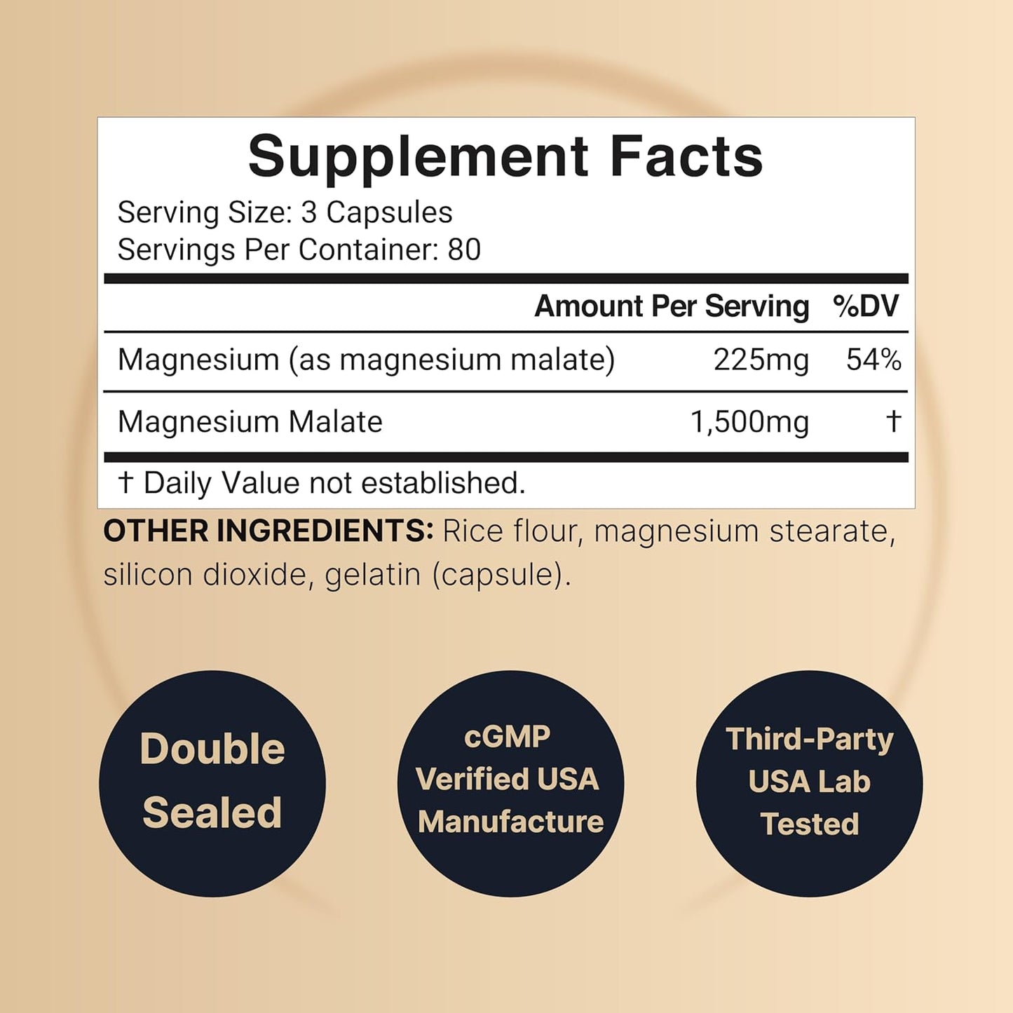 NatureBell Magnesium Malate 1,500mg, 240 Capsules | Chelated for High Absorption | Energy & Nervous System Support | Non-GMO, Gluten-Free - PrimeBioHealth - canada supplements