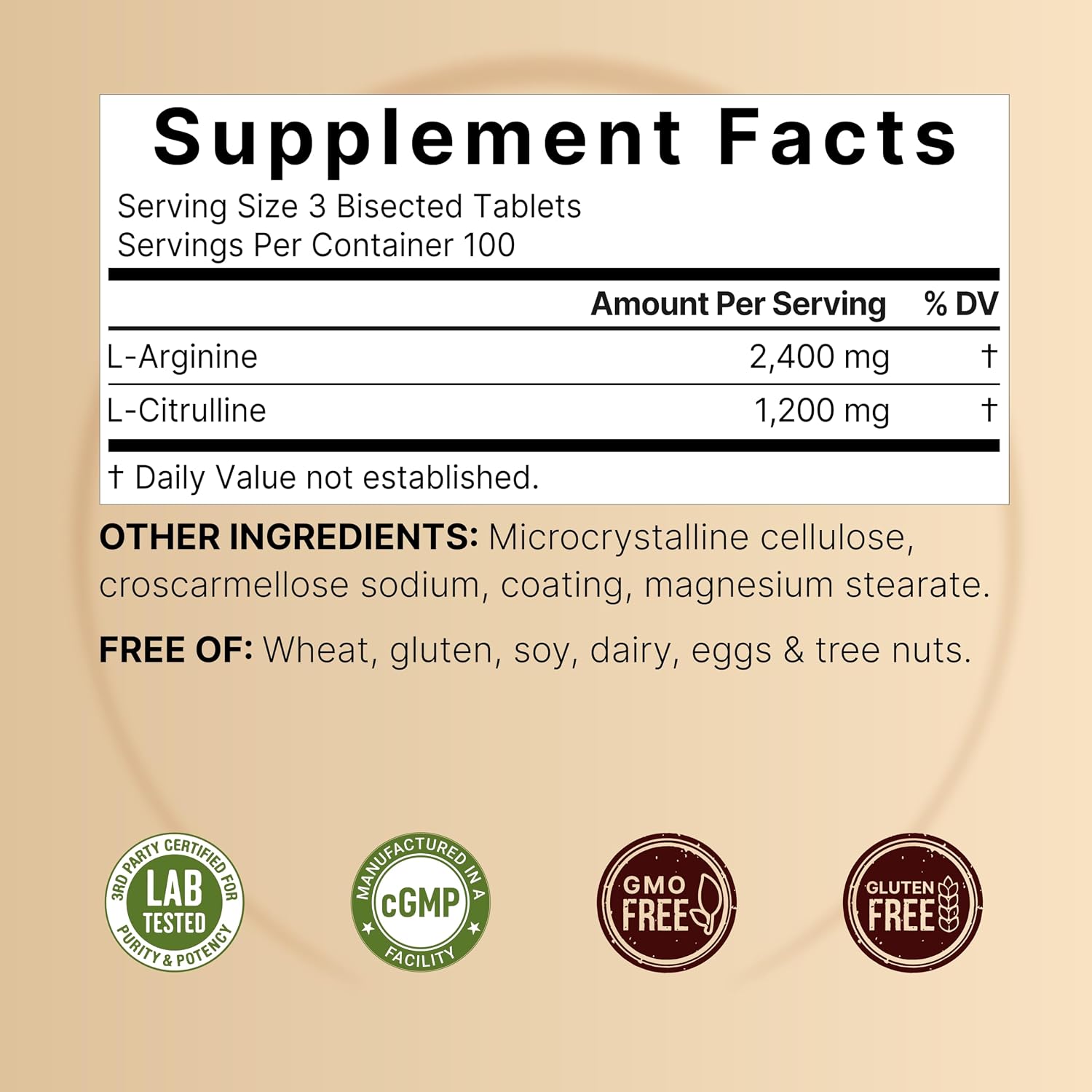 NatureBell Nitric Oxide Supplement for Men & Women – Pre-Workout Formula with L-Arginine & L-Citrulline – 3,600mg, 300 Bisected Tablets (100 Servings) – Max Strength – Non-GMO, Gluten Free* - PrimeBioHealth - canada supplements