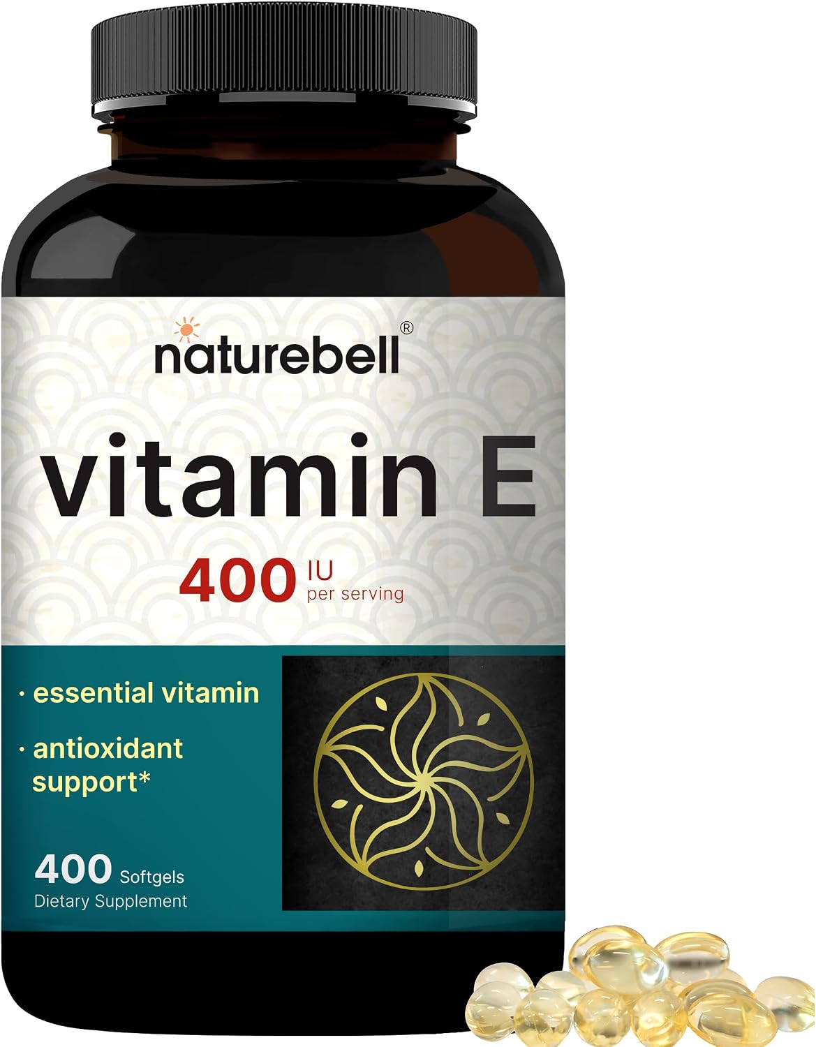 NatureBell Vitamin E Oil Softgels, 400iu Per Serving, 400 Pills | Essential Antioxidant Supplements, Easily Absorbed Form – Supports Skin, Heart, & Immune Health – Non-GMO - PrimeBioHealth - canada supplements