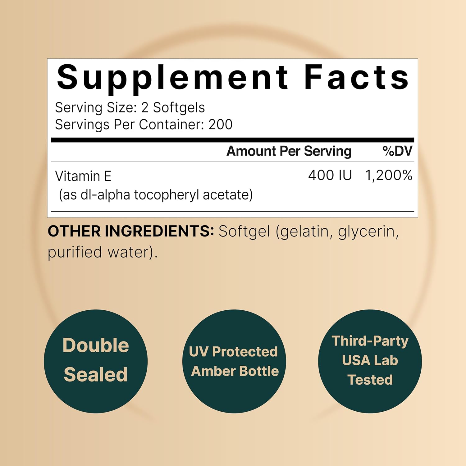 NatureBell Vitamin E Oil Softgels, 400iu Per Serving, 400 Pills | Essential Antioxidant Supplements, Easily Absorbed Form – Supports Skin, Heart, & Immune Health – Non-GMO - PrimeBioHealth - canada supplements
