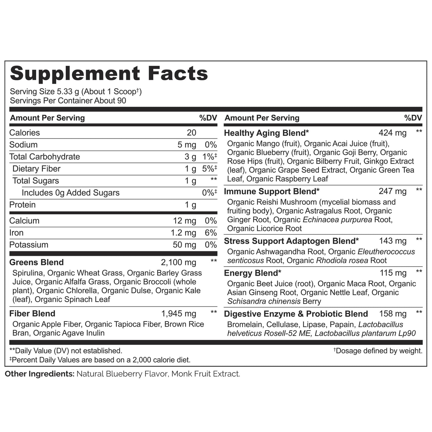 NATURELO Raw Greens Superfood Powder 480 Grams, Mixed Berry - Supports Energy, Immunity and Detox - Includes Spirulina, Wheat Grass and Organic - PrimeBioHealth - canada supplements