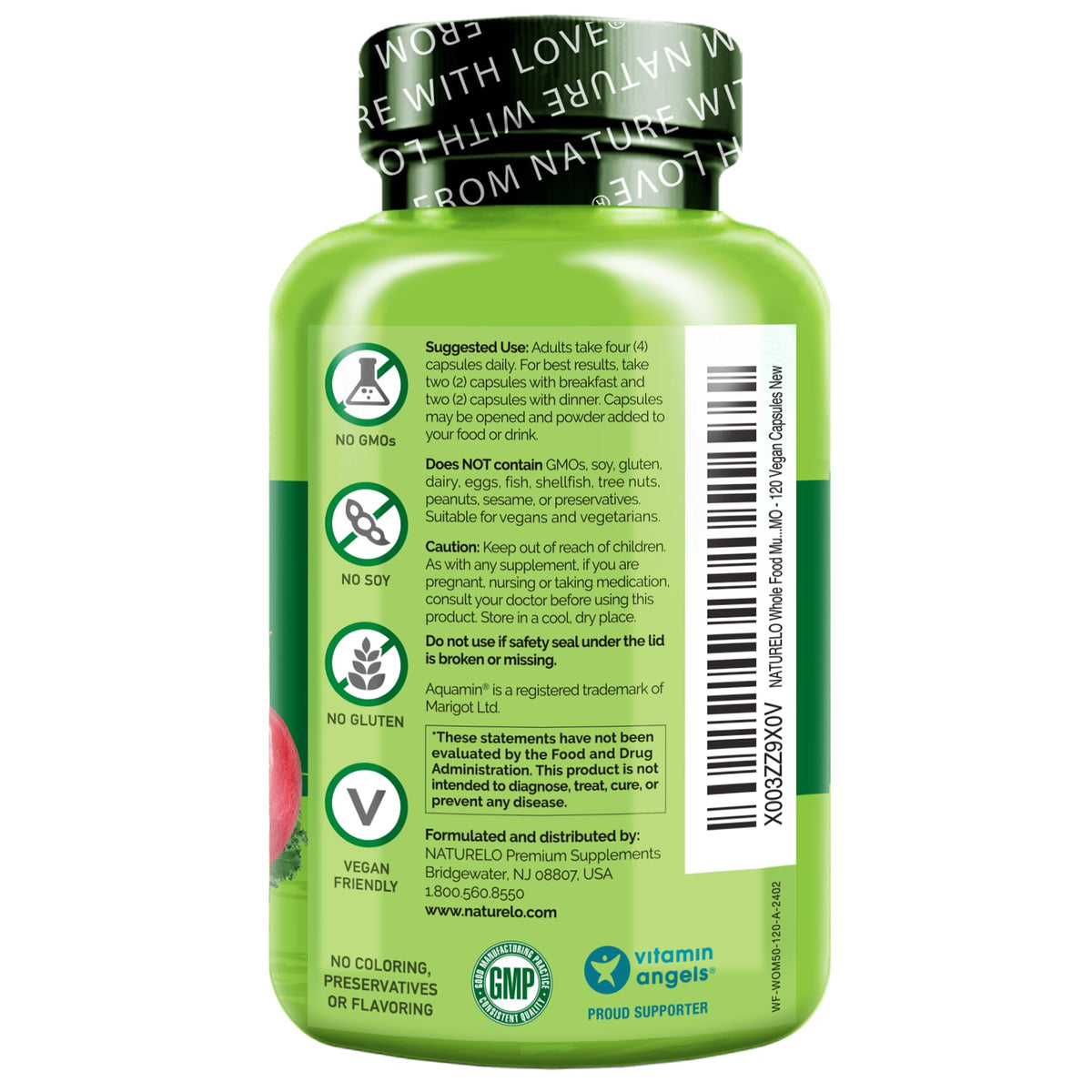 NATURELO Whole Food Multivitamin for Women 50+ (Iron Free) with Vitamins, Minerals, & Organic Extracts - Supplement for Post Menopausal Women Over 50 - PrimeBioHealth - canada supplements