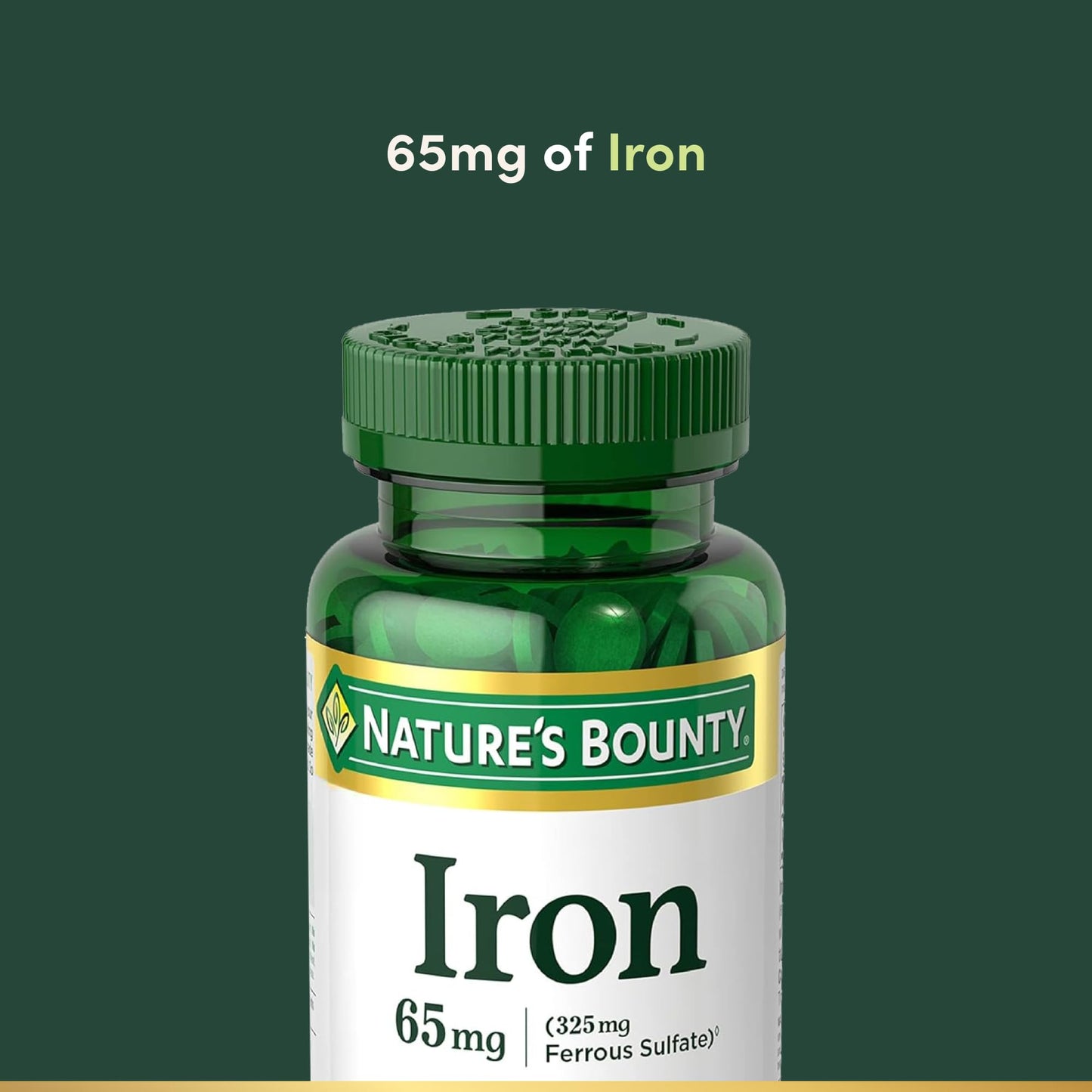 Nature’s Bounty Iron 65mg, 325 mg Ferrous Sulfate, Cellular Energy Support, Promotes Normal Red Blood Cell Production - PrimeBioHealth - canada supplements