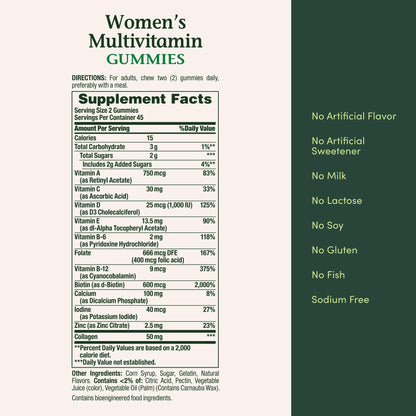 Nature's Bounty Women Multivitamin Gummies, Vitamin Supplements for Adults, General Health, Supports Immune and Bone Health, - PrimeBioHealth - canada supplements