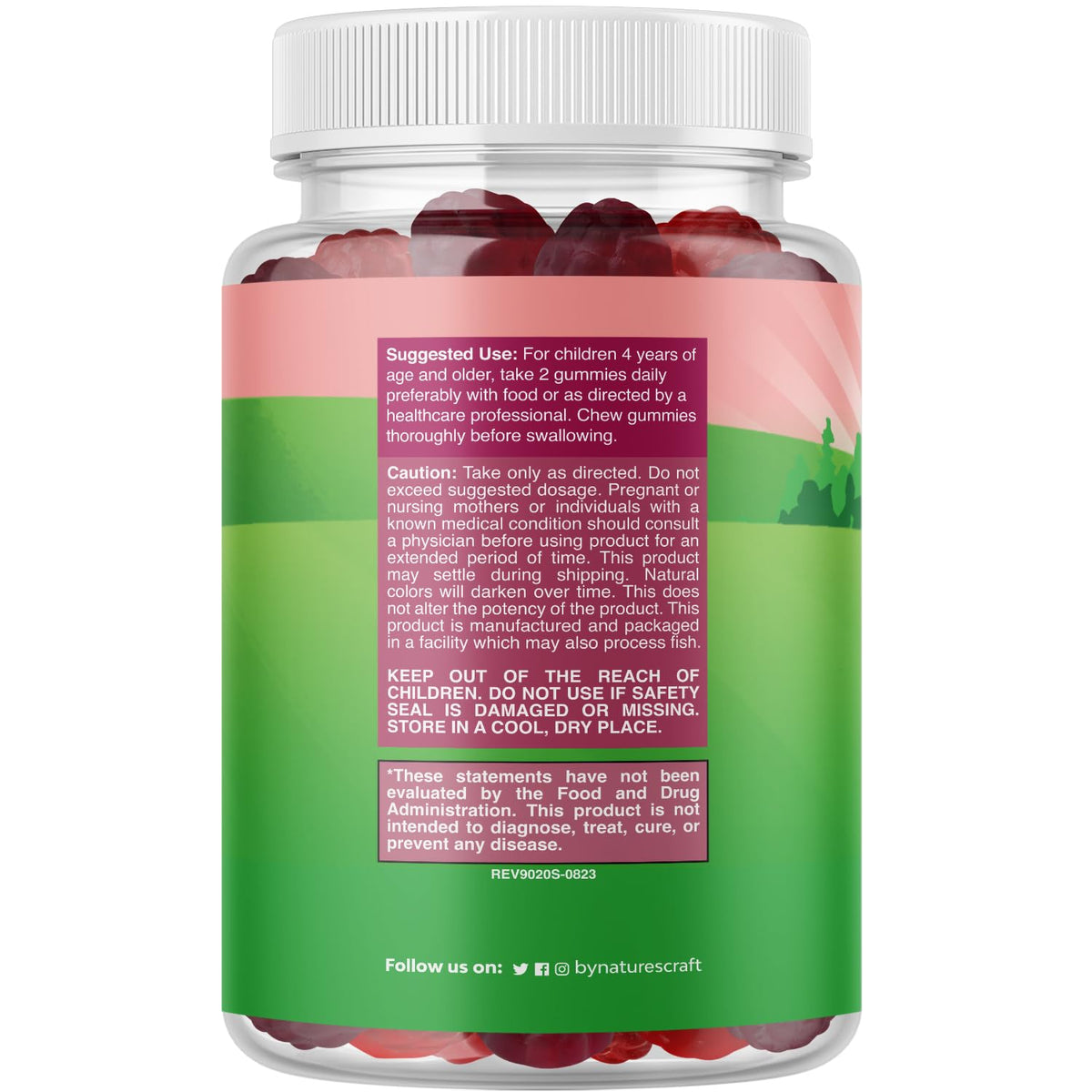 Natures Craft High Prebiotic Fiber Gummies for Kids - Dietary Fiber Supplements for Digestion & Constipation - Chicory Root Kids Immune Gummies - Non-GMO - PrimeBioHealth - canada supplements