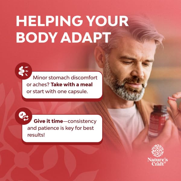 Natures Craft Red Yeast Rice with CoQ10 Supplement - Advanced Healthy Heart & Healthy Cholesterol Levels Formula for Men & Women - Red Yeast Rice Capsules with 1200 mg - PrimeBioHealth - canada supplements