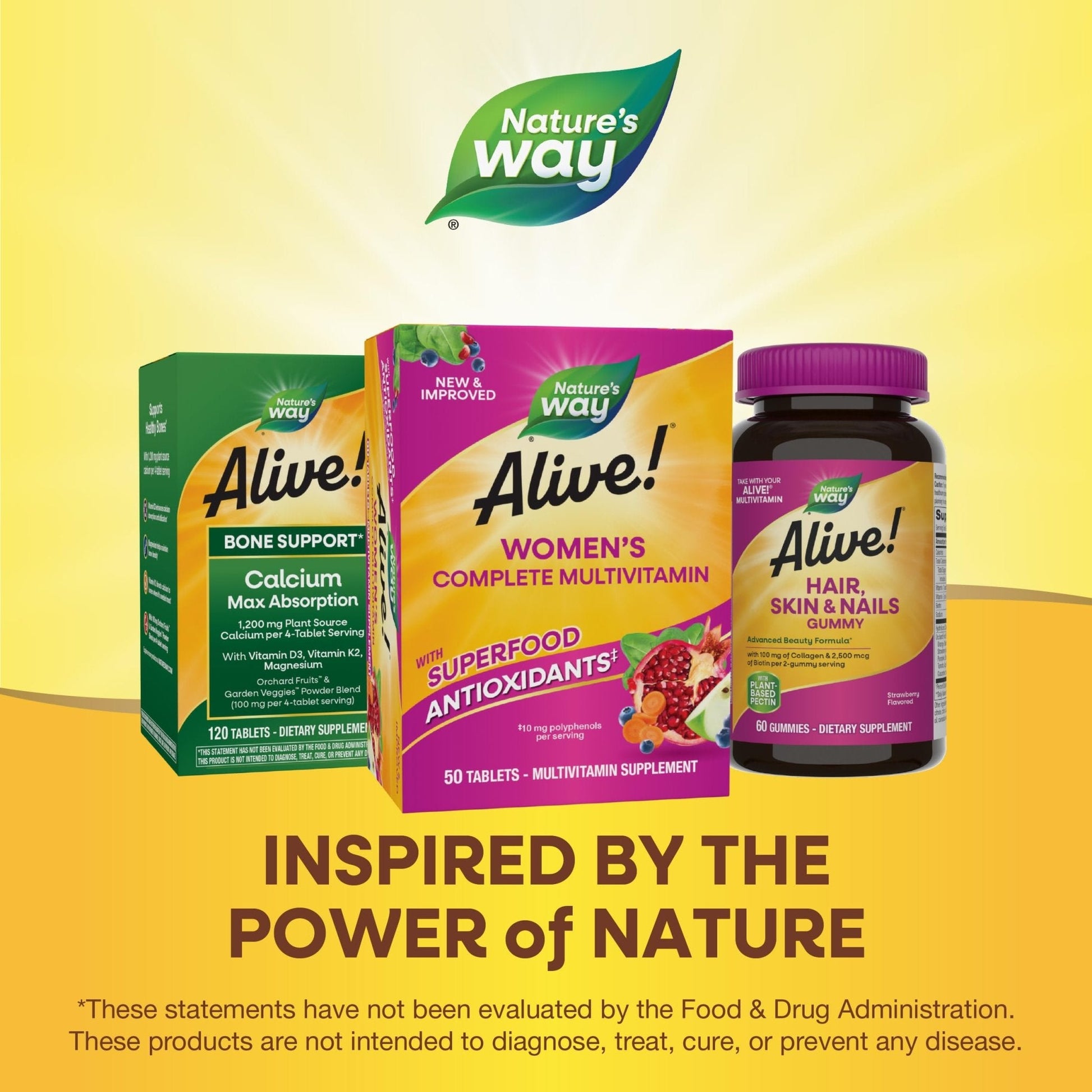 Nature's Way Alive! Daily Complete Multivitamin for Women, Supports Energy Metabolism, Hair, Skin & Nails*, B-Vitamins - PrimeBioHealth - canada supplements