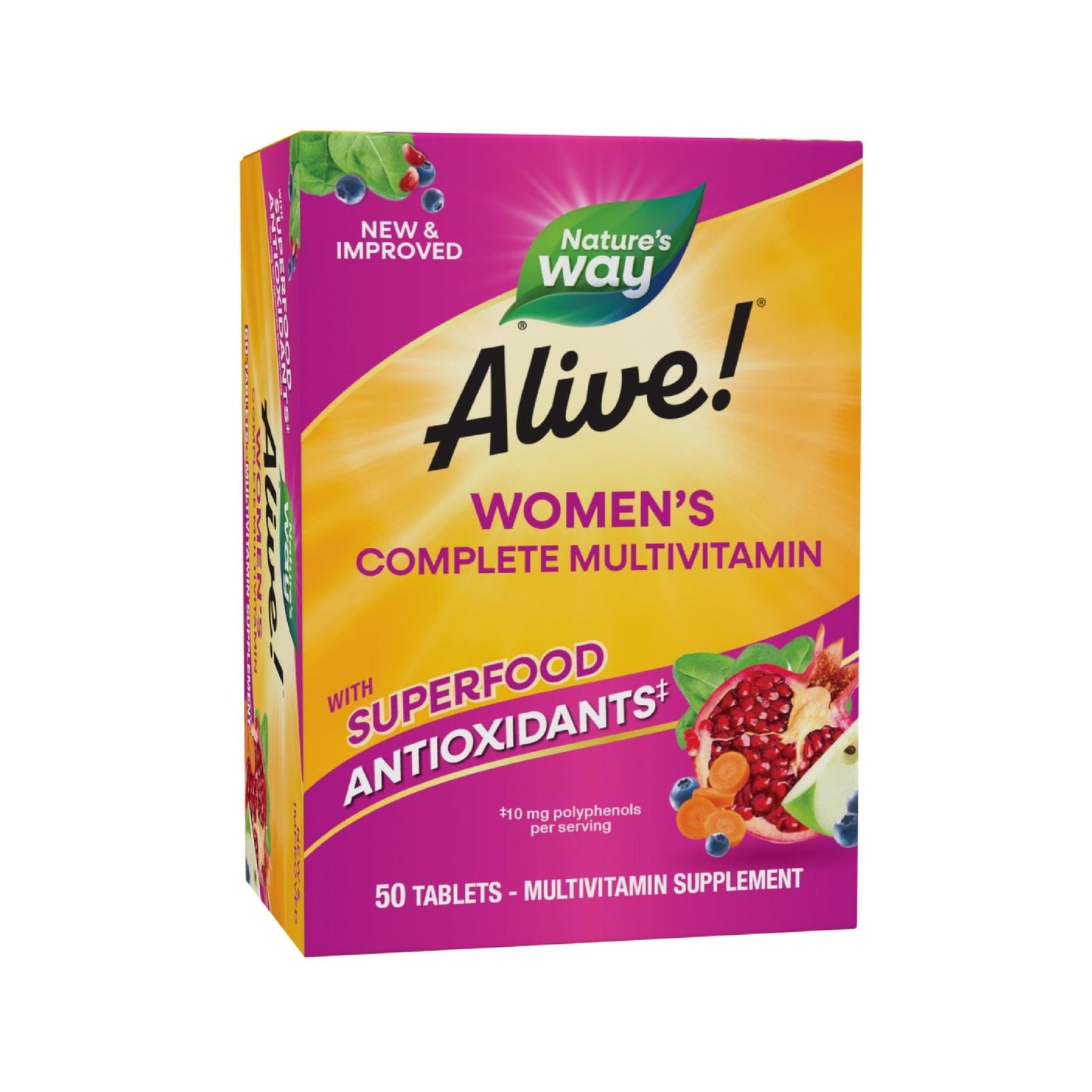 Nature's Way Alive! Daily Complete Multivitamin for Women, Supports Energy Metabolism, Hair, Skin & Nails*, B-Vitamins - PrimeBioHealth - canada supplements