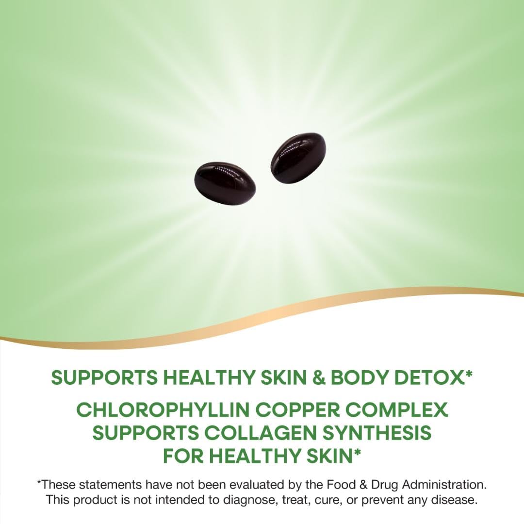 Nature’s Way Chlorofresh Chlorophyll Concentrate Softgels, Chlorophyllin Copper Complex, Internal Deodorant Supplement, Supports Healthy Skin and Detox Pathways - PrimeBioHealth - canada supplements