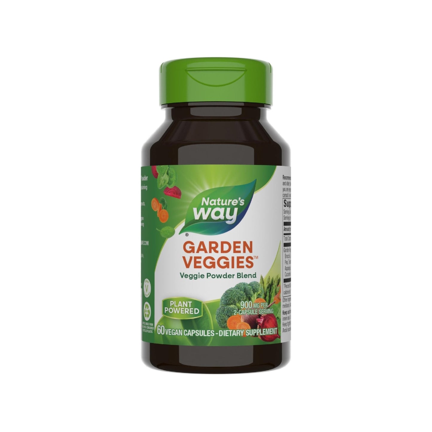 Nature’s Way Garden Veggies, Vegetable Supplement Capsules, Plant-Powered Powder Blend Made with 12 Different Vegetables, Green Superfood Veggie Blend - PrimeBioHealth - canada supplements
