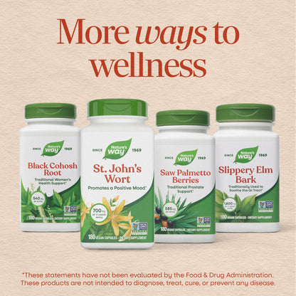 Nature’s Way St. John’s Wort Capsules, Herbal Supplement Promotes a Positive Outlook*, 700 mg per 2-capsule serving - PrimeBioHealth - canada supplements
