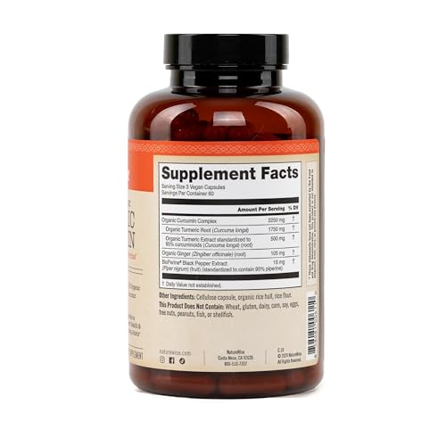 NatureWise Curcumin Turmeric 2250mg - 95% Curcuminoids & BioPerine Black Pepper Extract for Advanced Absorption - Daily Joint and Immune Health Support - PrimeBioHealth - canada supplements