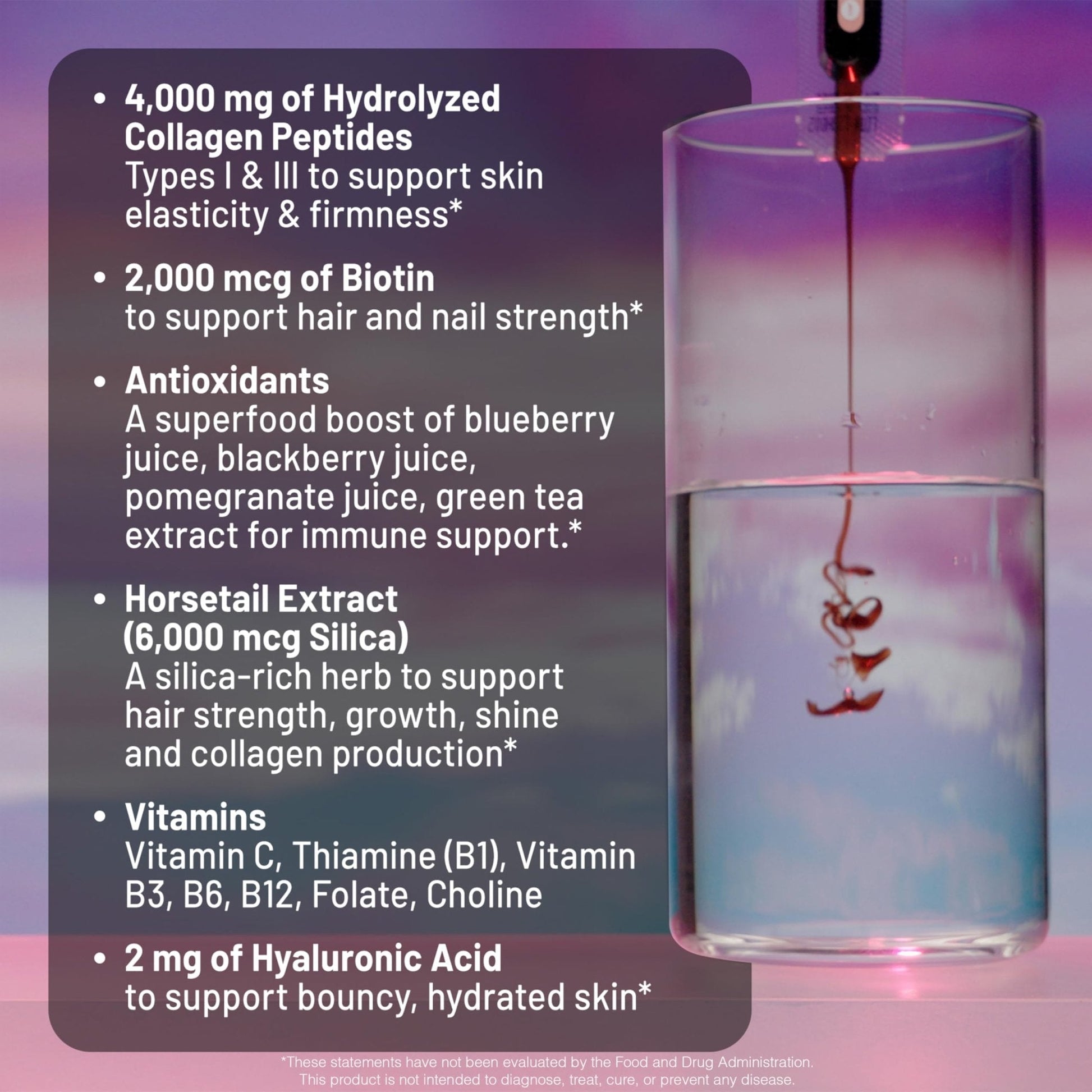 NatureWise Hydrolyzed Liquid Collagen for Women & Men 4000mg - High Absorption, Type 1 & 3 Peptides with Biotin + Vitamin C + Vitamin B Complex & Hyaluronic Acid - PrimeBioHealth - canada supplements