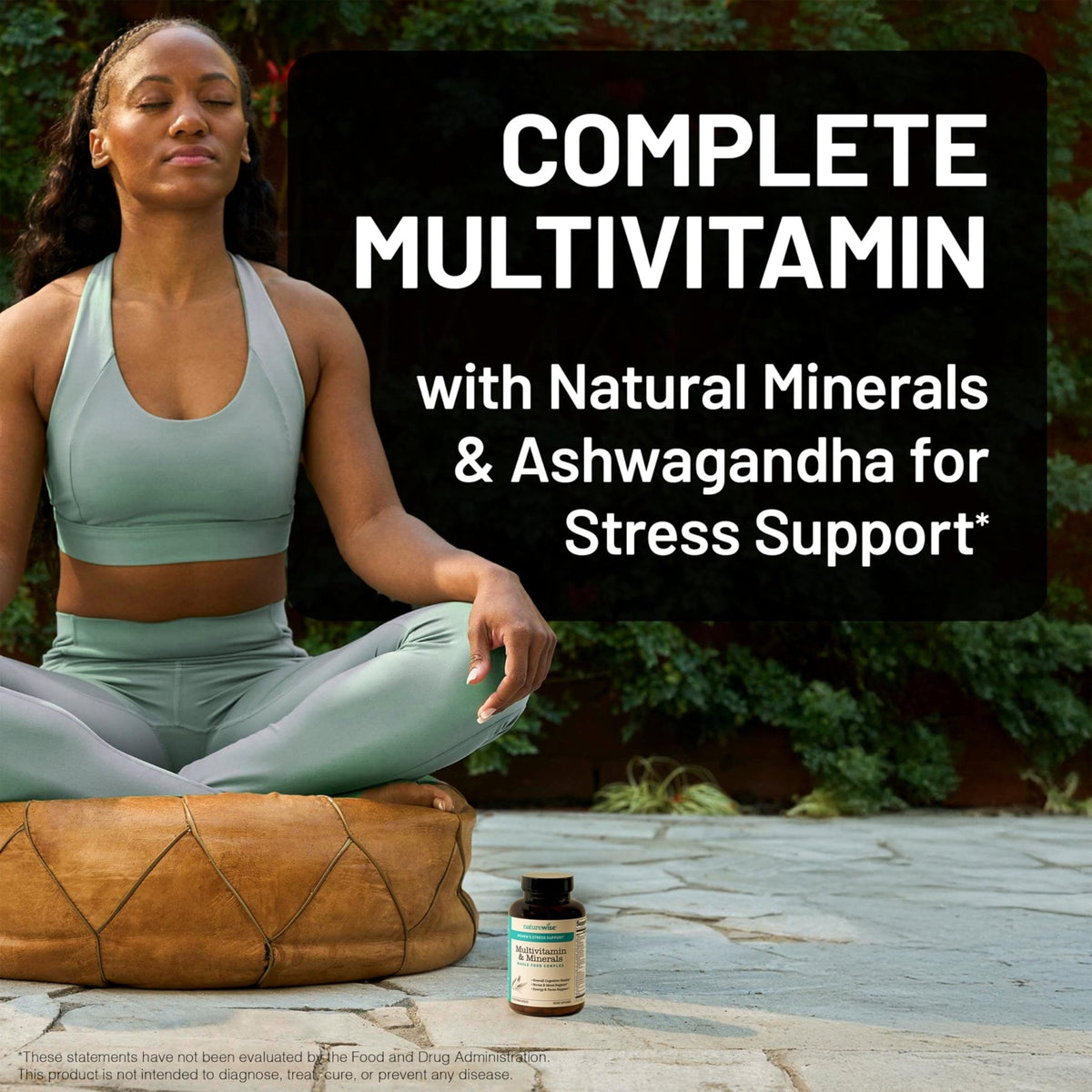 NatureWise Multivitamin for Women + Stress Support with Organic Whole Foods & Natural Minerals - B-Complex + Vitamin C + D3 K2 for Immunity, Hair, Skin & Nails - PrimeBioHealth - canada supplements