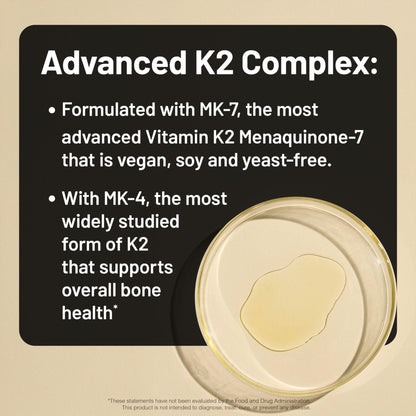 NatureWise Vitamin K2 600mcg Supplement with MK-7 100mcg & MK-4 500mcg - Enhanced Bioavailable Formula - K Complex for Bone and Heart Health - PrimeBioHealth - canada supplements