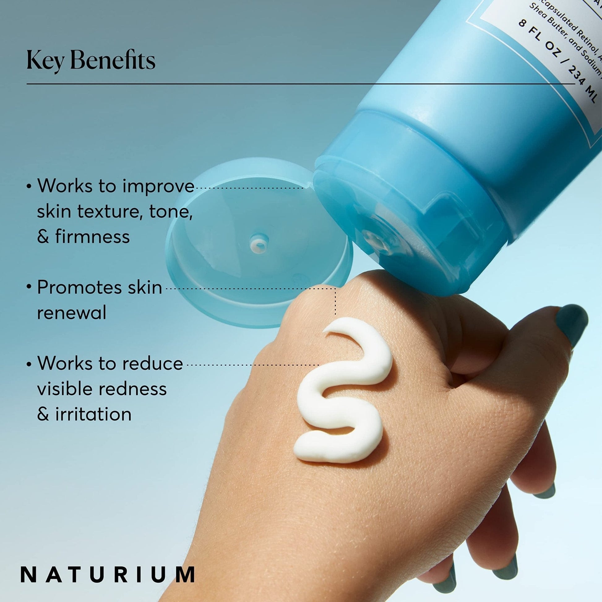 Naturium Skin-Renewing Retinol Body Lotion, Advanced Firming Anti-Aging Skin Care, with Encapsulated Retinol & Shea Butter, 8 oz - PrimeBioHealth - canada supplements