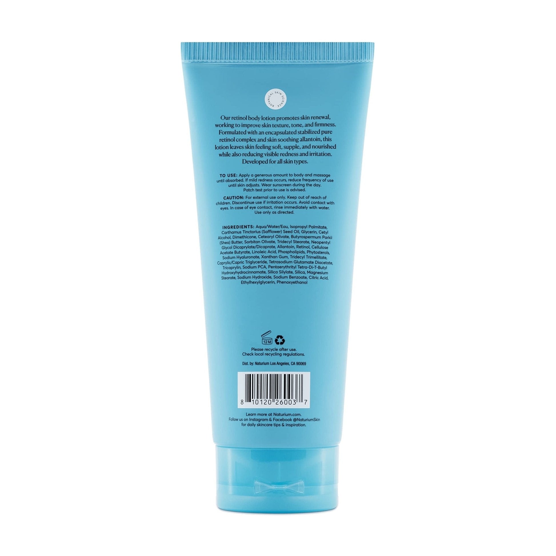 Naturium Skin-Renewing Retinol Body Lotion, Advanced Firming Anti-Aging Skin Care, with Encapsulated Retinol & Shea Butter, 8 oz - PrimeBioHealth - canada supplements