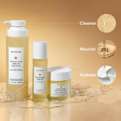 Naturium The Glow Getter Body Oil, Multi-Oil for Intense Nourishment, Hydrating & Moisturizing Formula, Vegan & Cruelty-Free, 3.4 oz - PrimeBioHealth - canada supplements