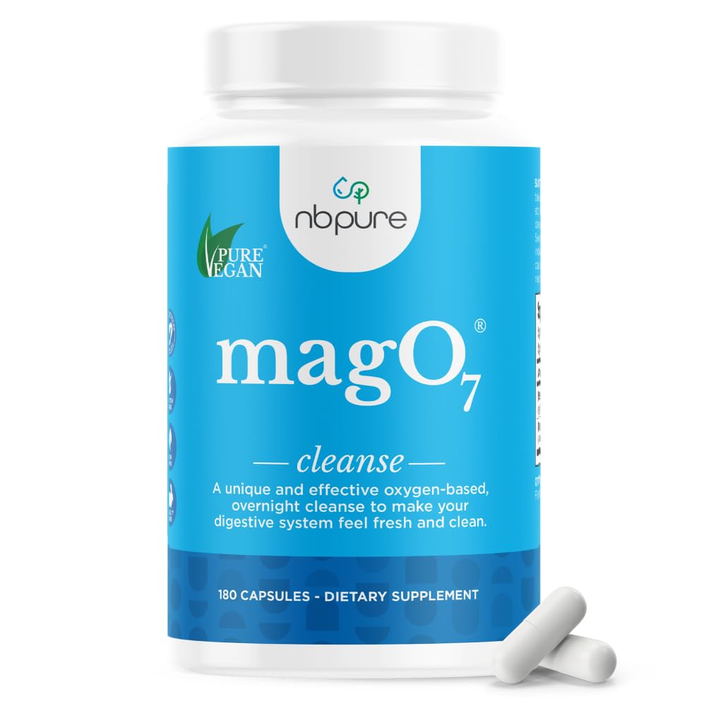 nbpure MagO7 - Natural Colon Cleanse & Detox - Occasional Constipation Relief, Stool Softener, & Bloating Support for Men & Women - PrimeBioHealth - canada supplements