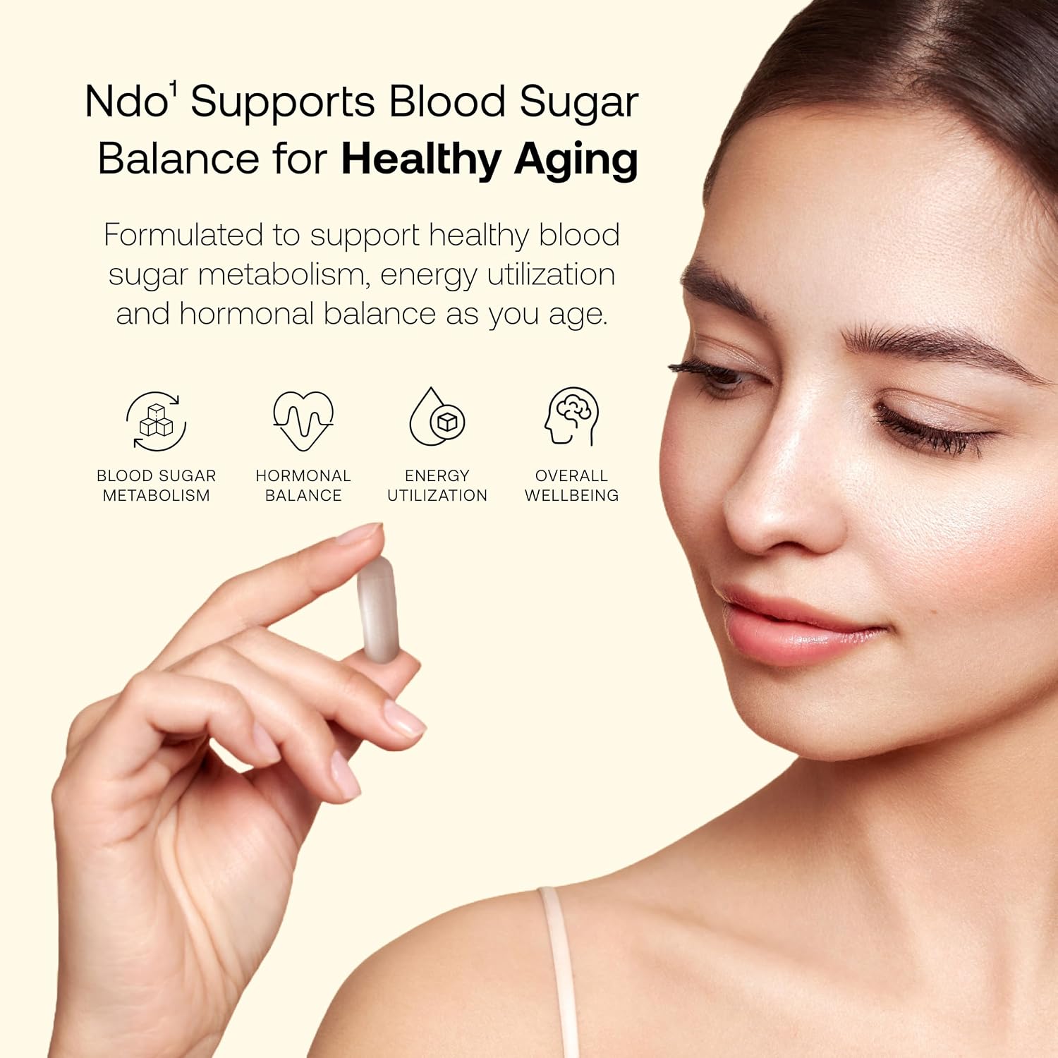 Ndo¹ Equilibrium | Blood Sugar Support Supplement | Glucose Metabolism, Hormone Balance & Healthy Aging | Breaks Down Carbohydrates Effectively | 60 Vege Capsules - PrimeBioHealth - canada supplements