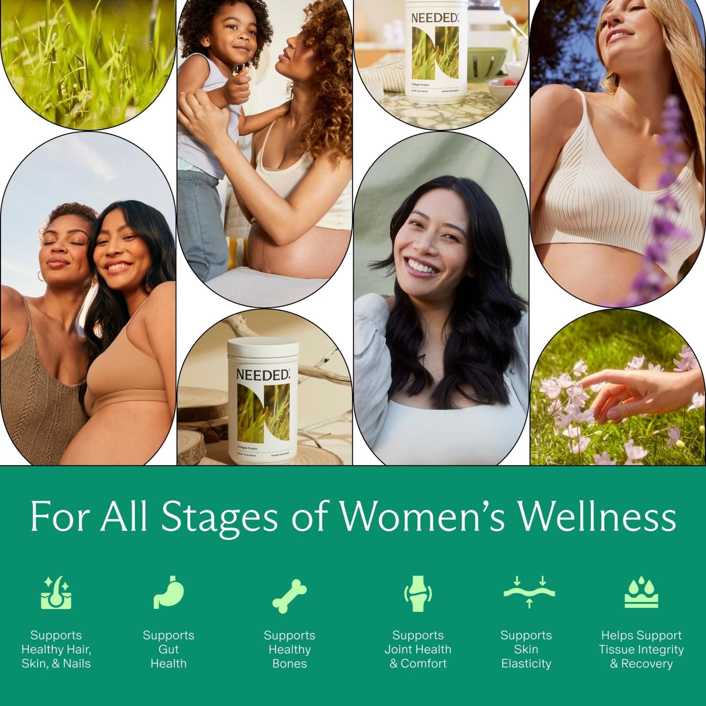 Needed. Hydrolyzed Collagen Protein Powder | Expert-Backed & Clean Sourced | Supports Skin, Hair, Joints | Grass-fed, Pasture-Raised, Hormone-Free | 1lb - PrimeBioHealth - canada supplements