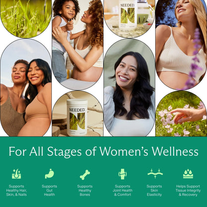Needed. Hydrolyzed Collagen Protein Powder | Expert-Backed & Clean Sourced | Supports Skin, Hair, Joints | Grass-fed, Pasture-Raised, Hormone-Free | 1lb - PrimeBioHealth - canada supplements