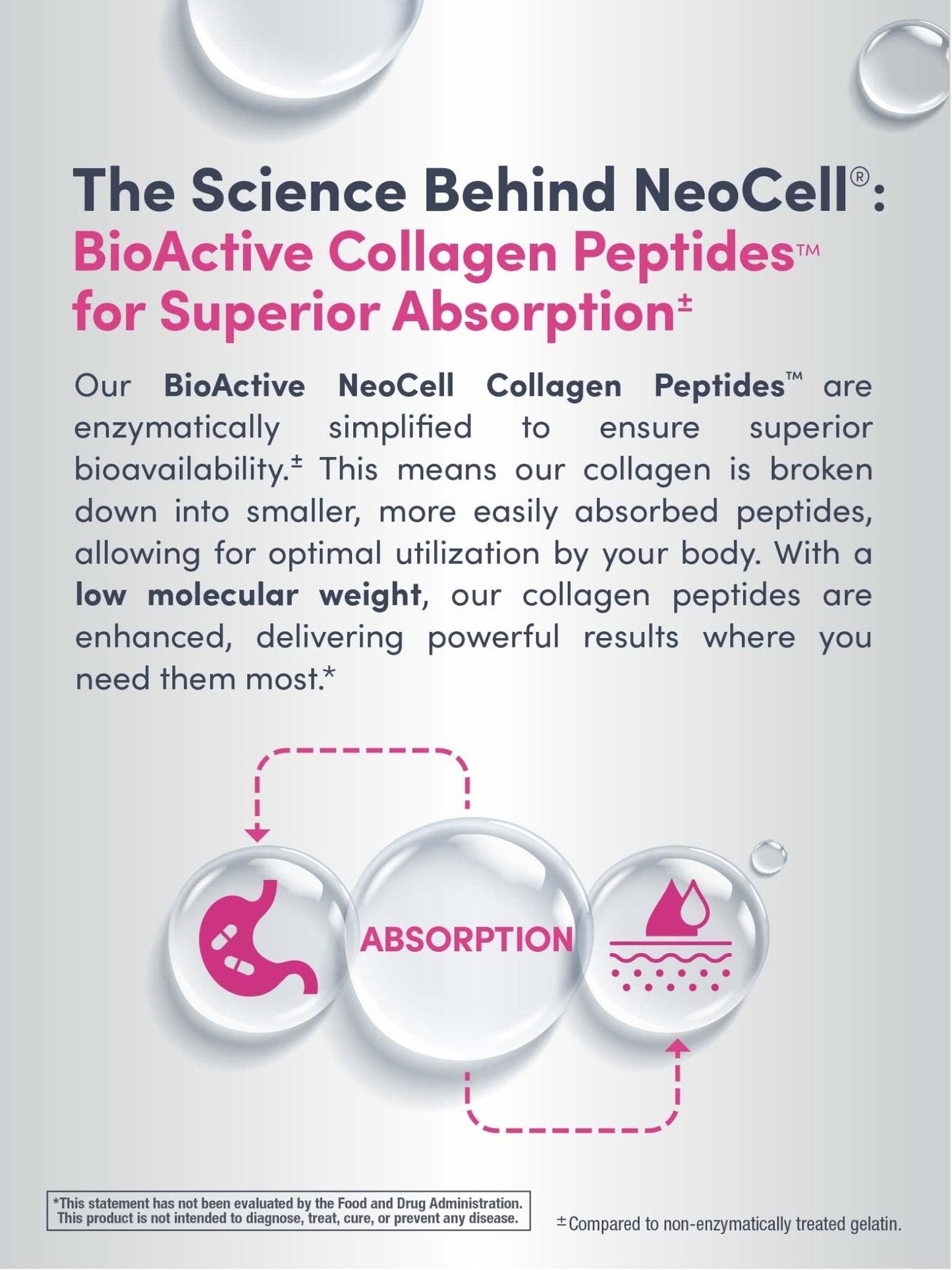 NeoCell Collagen Peptides Pills | 270 Caplets | with Vitamin C and Biotin | Grass Fed Bovine | Hair, Skin, & Nails | for Women and Men - PrimeBioHealth - canada supplements