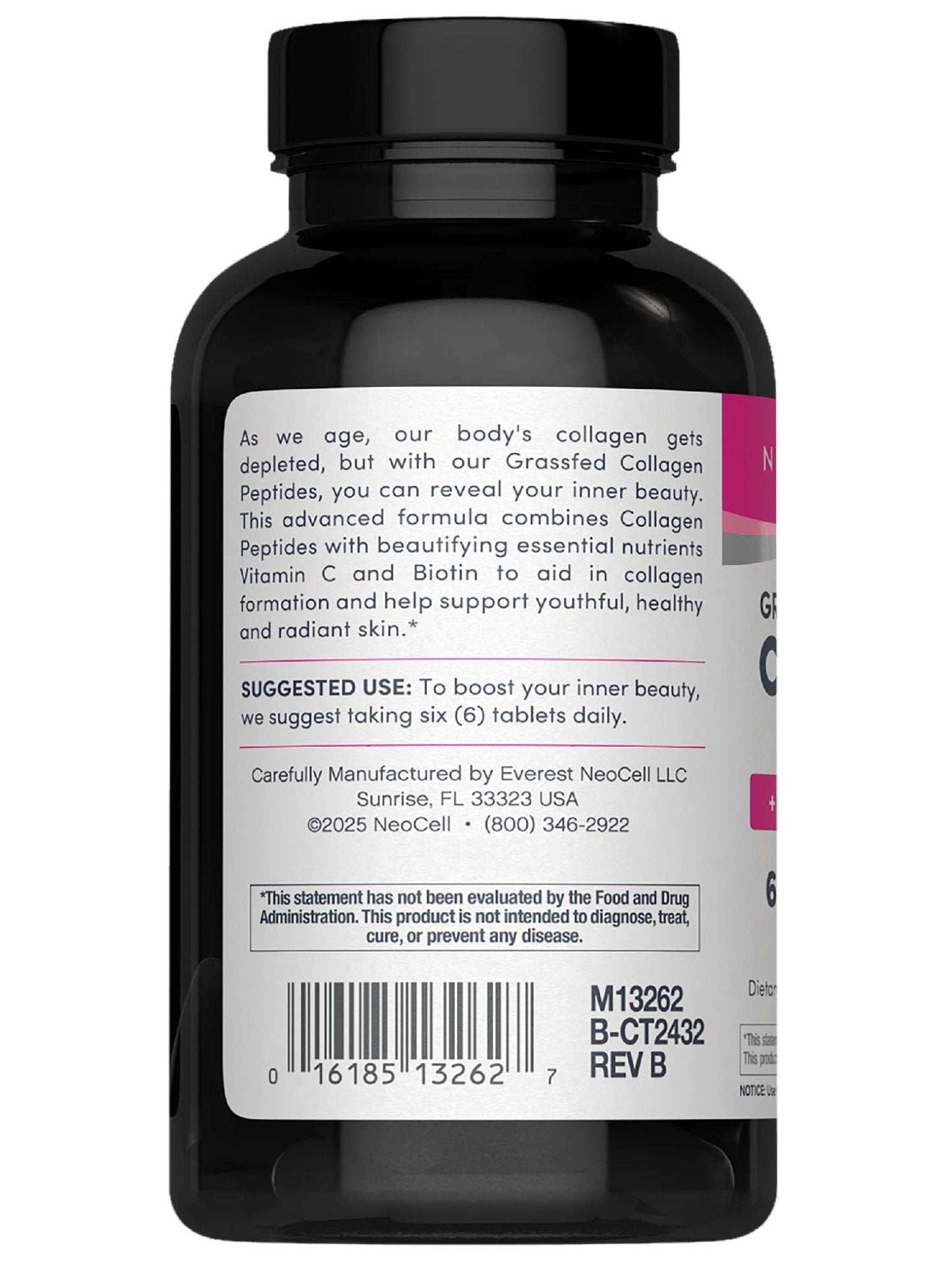 NeoCell Collagen Peptides Pills | 270 Caplets | with Vitamin C and Biotin | Grass Fed Bovine | Hair, Skin, & Nails | for Women and Men - PrimeBioHealth - canada supplements