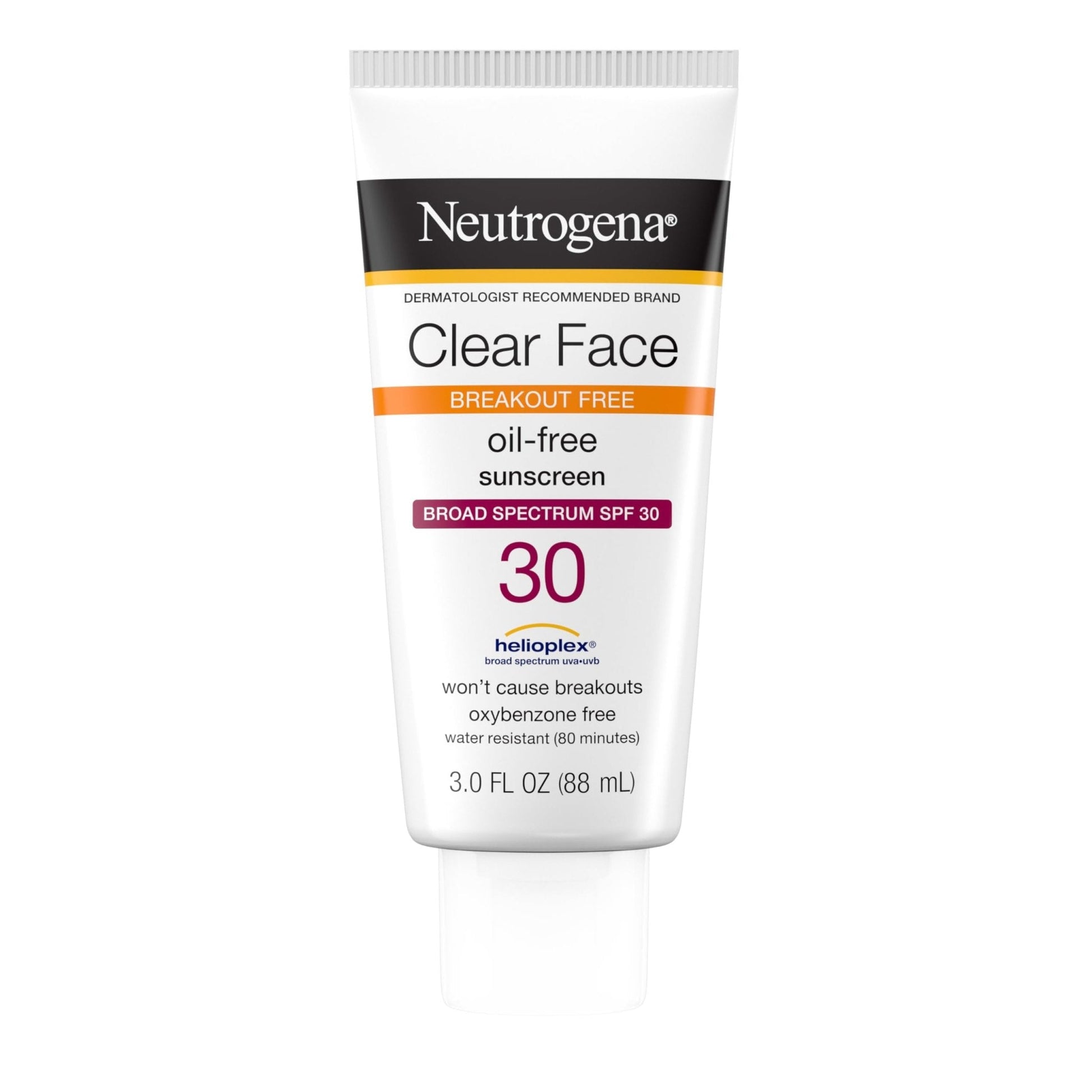 Neutrogena Clear Face Sunscreen for Acne-Prone Skin SPF 30, Broad Spectrum Facial Sunscreen Lotion, Lightweight, Non Comedogenic, Oil-, Fragrance- & Oxybenzone - PrimeBioHealth - canada supplements