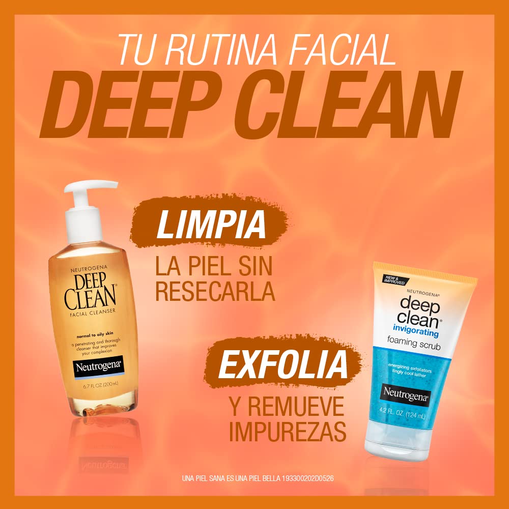 Neutrogena Deep Clean Daily Facial Cleanser with Beta Hydroxy Acid for Normal to Oily Skin, Alcohol-Free - PrimeBioHealth - canada supplements