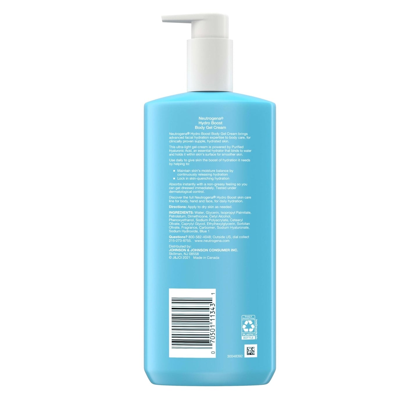 Neutrogena Hydro Boost Body Gel Cream, Hydrating Body Lotion with Hyaluronic Acid for Normal to Dry Skin - PrimeBioHealth - canada supplements