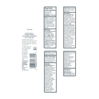 Neutrogena Retinol Treatment and Tinted Facial Moisturizer, Healthy Skin Anti-Aging Perfector with Broad Spectrum SPF 20 Sunscreen - PrimeBioHealth - canada supplements