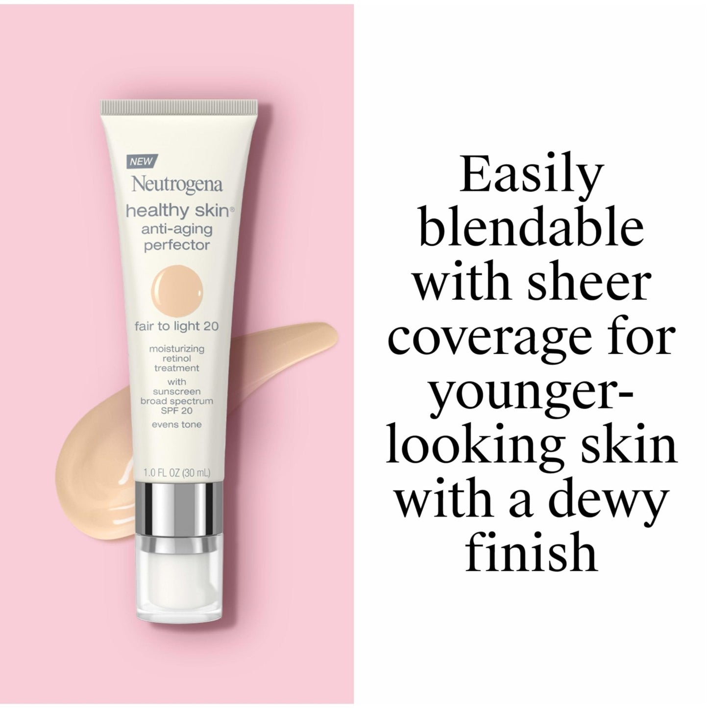 Neutrogena Retinol Treatment and Tinted Facial Moisturizer, Healthy Skin Anti-Aging Perfector with Broad Spectrum SPF 20 Sunscreen - PrimeBioHealth - canada supplements