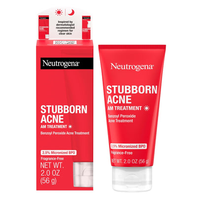 Neutrogena Stubborn Acne AM Face Treatment with 2.5% Micronized Benzoyl Peroxide Acne Medication, Oil-Free Daily Facial Treatment Reduces Size - PrimeBioHealth - canada supplements