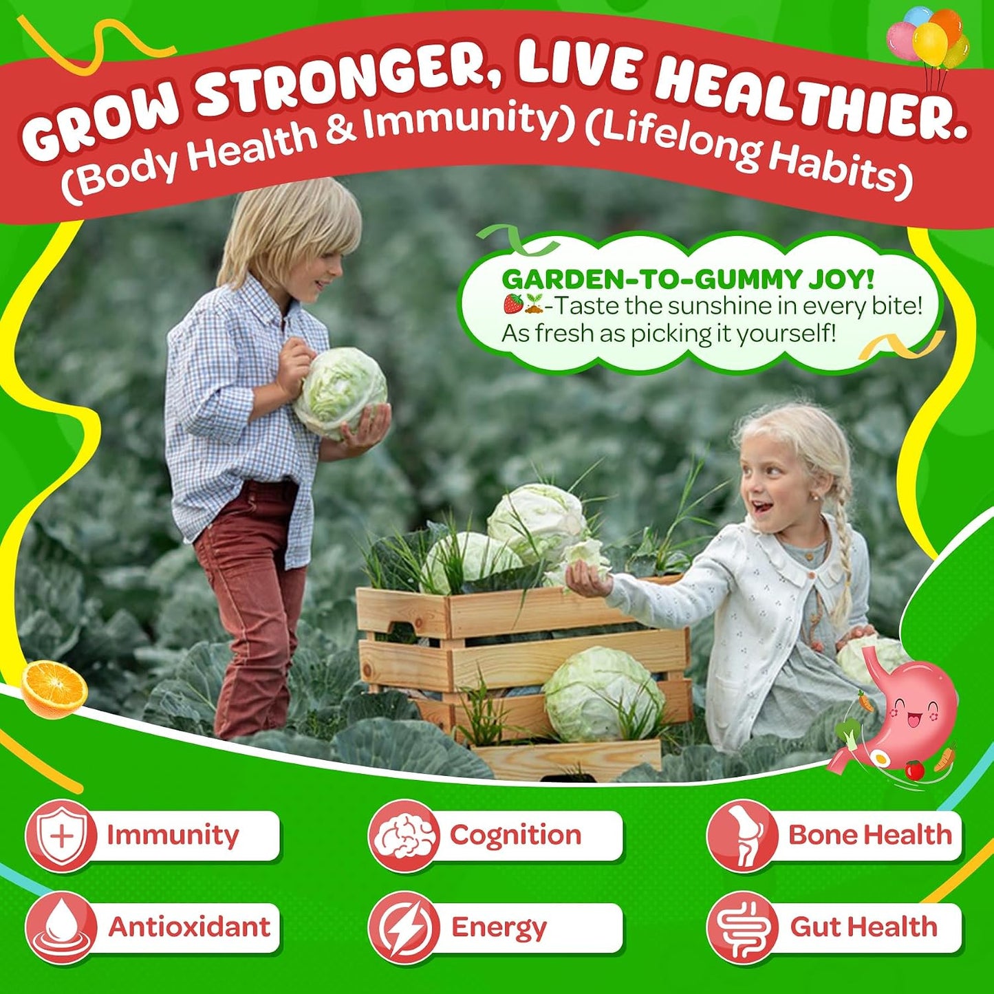 NEVISS Kids Teens Ages 4–17 Multivitamin with Iron Omega3 D3K2, Picky Eater Vitamin Super Greens Gummies, Boys Girls Organic Fruits Veggies Superfood Gummy, Mushroom | Immune Bone Brain, Sugar Free - PrimeBioHealth - canada supplements
