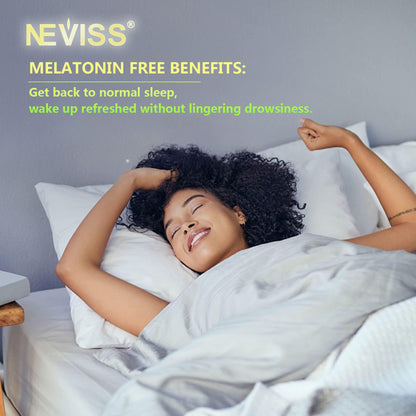 NEVISS Melatonin Free Sleep Aid Gummies for Adults - Magnesium Glycinate Gummies | GABA, L-Tryptophan, Magnesium, Ashwagandha - Non-Habit Forming, Help for Deep Relaxation - Vegan, Lemon Flavor, 2Pack - PrimeBioHealth - canada supplements